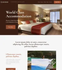 ecoho mini website template desktop screenshot