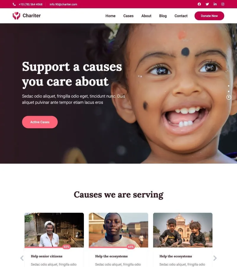 Chariter Charity template