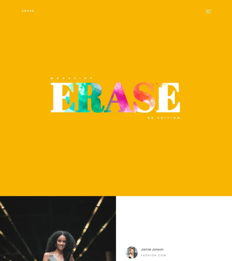 Erase Fashion Magazine  template
