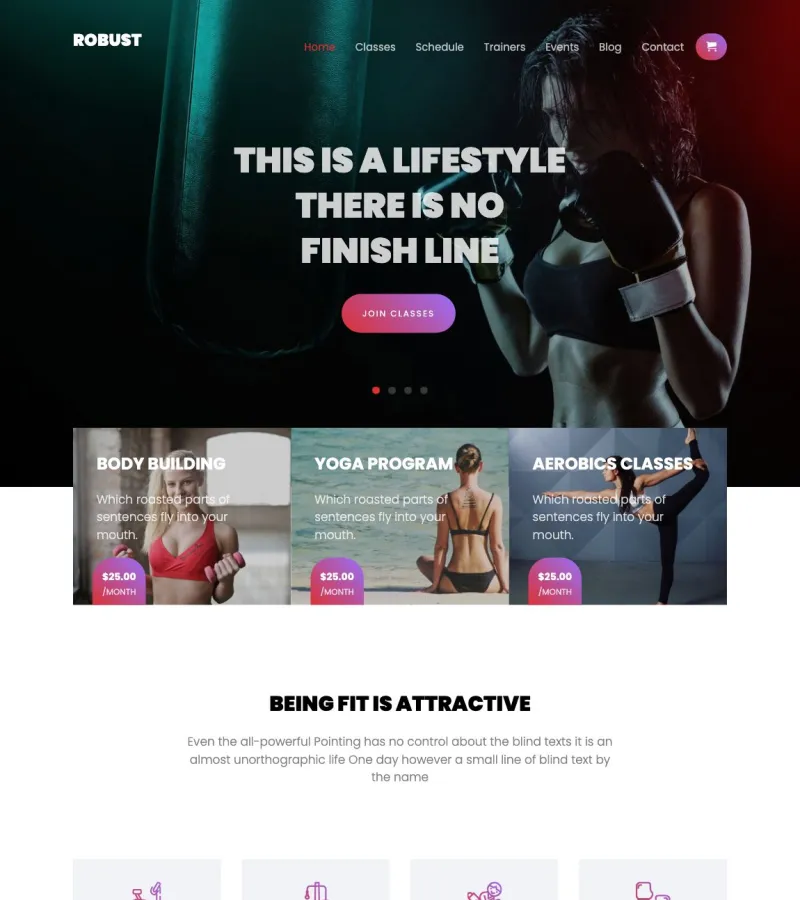 Robust Personal Trainer template