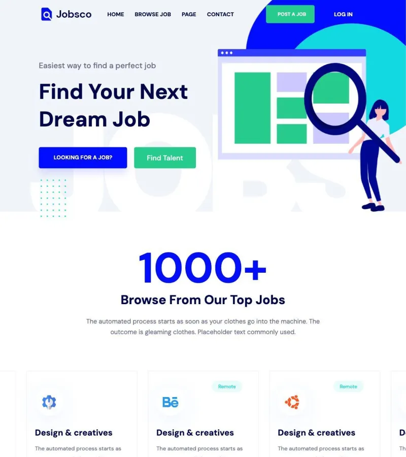 Jobsco IT Consultant template