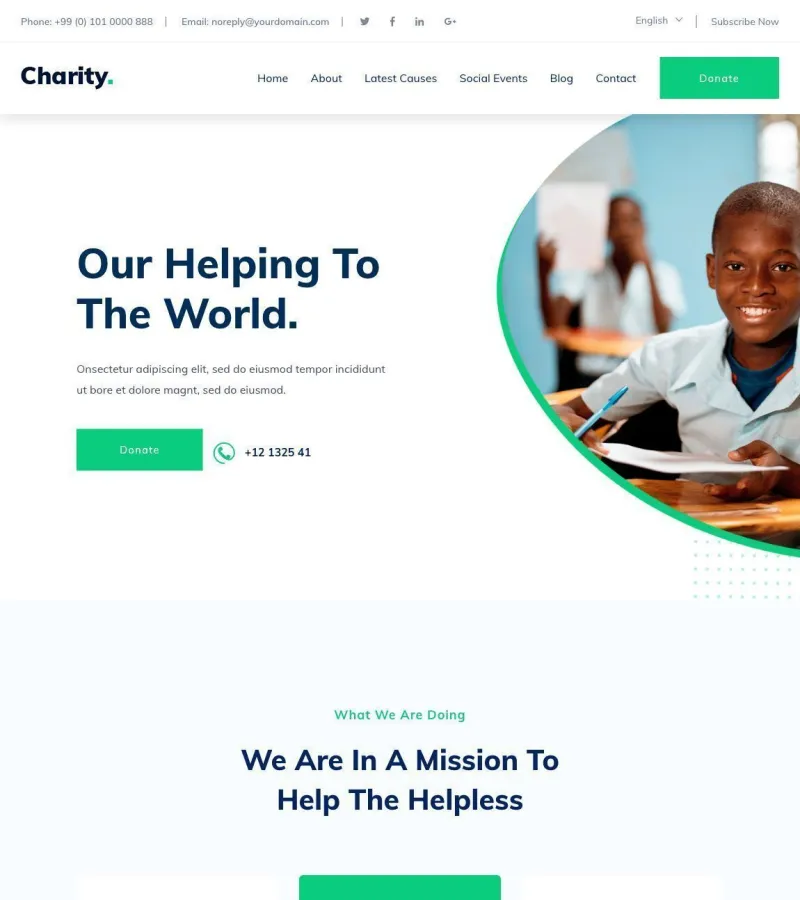 Charity Works Nonprofit template