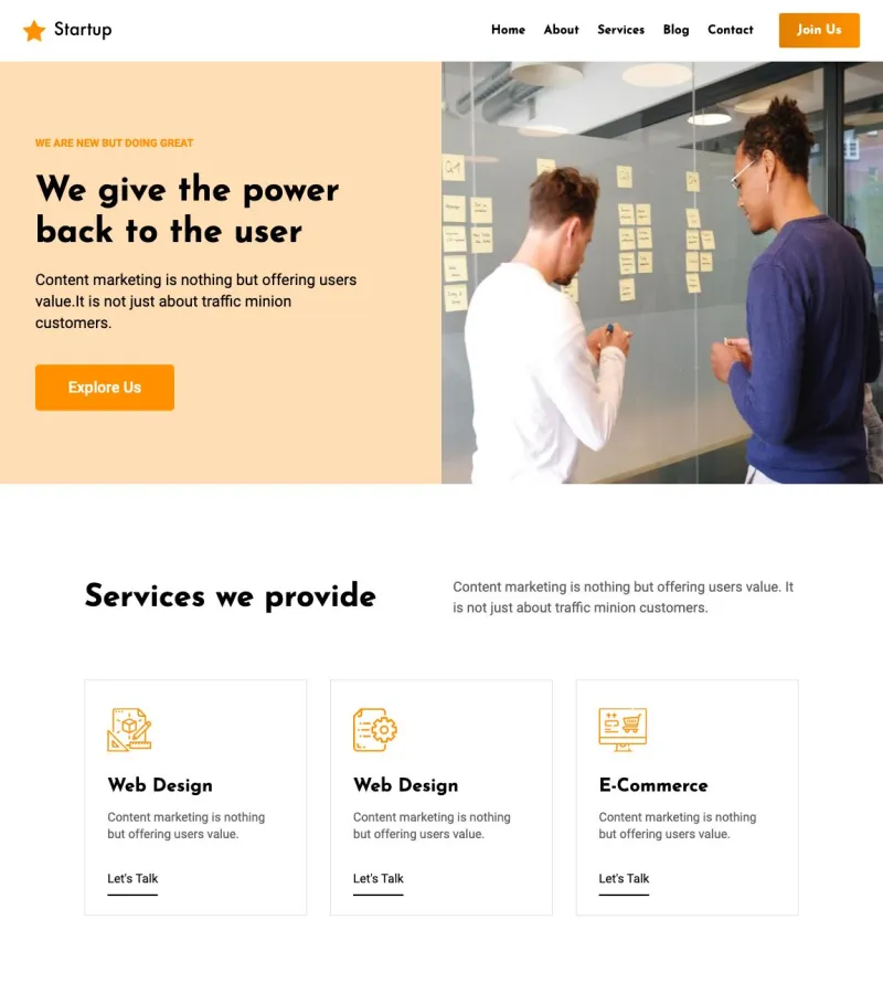 Startup Electronics template