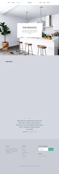 marga mini website template desktop screenshot