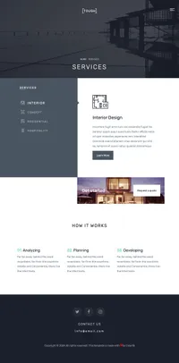 tough mini website template desktop screenshot
