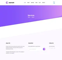 gaas mini website template desktop screenshot