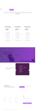 ecohosting mini website template desktop screenshot