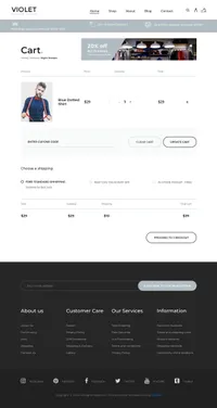 violet mini website template desktop screenshot