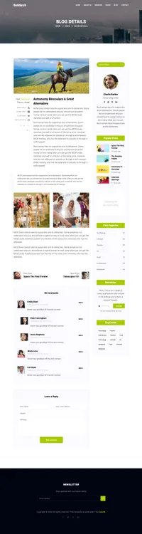 buildarch mini website template desktop screenshot