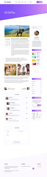 gaas mini website template desktop screenshot