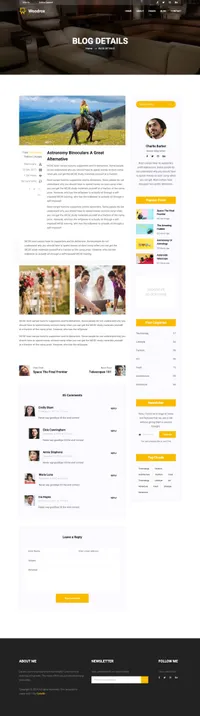 woodrox mini website template desktop screenshot