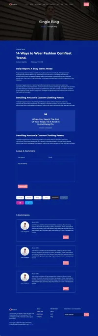 cryptian mini website template desktop screenshot