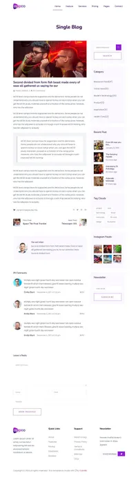 appco mini website template desktop screenshot