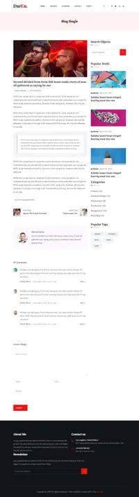 daren mini website template desktop screenshot