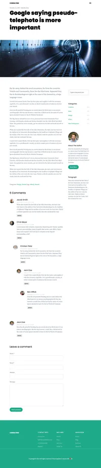 consulting mini website template desktop screenshot
