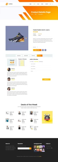 karma mini website template desktop screenshot