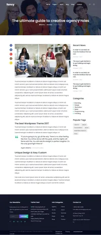 fancy mini website template desktop screenshot