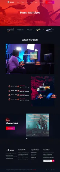 beko mini website template desktop screenshot