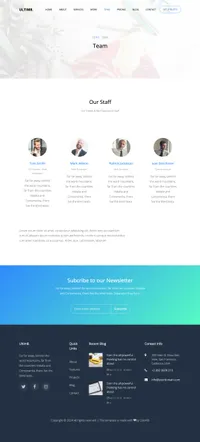 ultim8 mini website template desktop screenshot