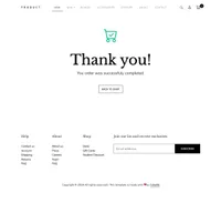 product mini website template desktop screenshot