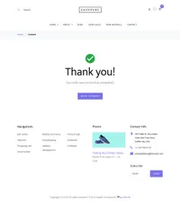 shoppers mini website template desktop screenshot