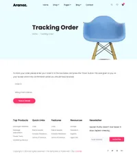 aranoz mini website template desktop screenshot