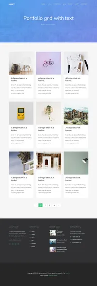 unapp mini website template desktop screenshot