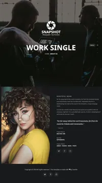 snapshot mini website template desktop screenshot